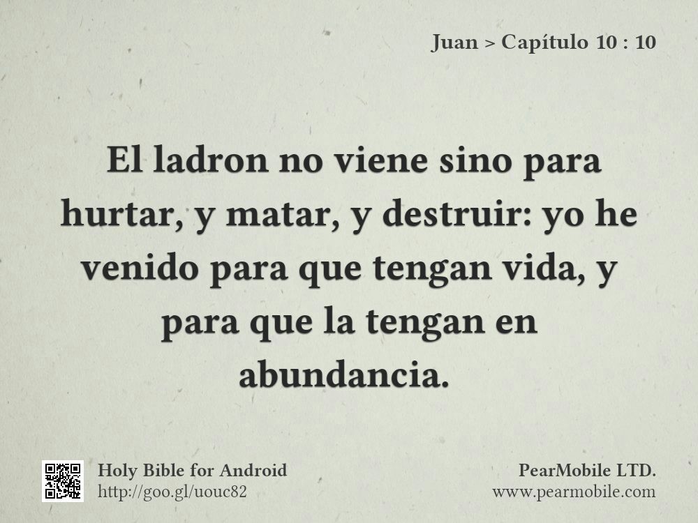 Juan, Capítulo 10:10